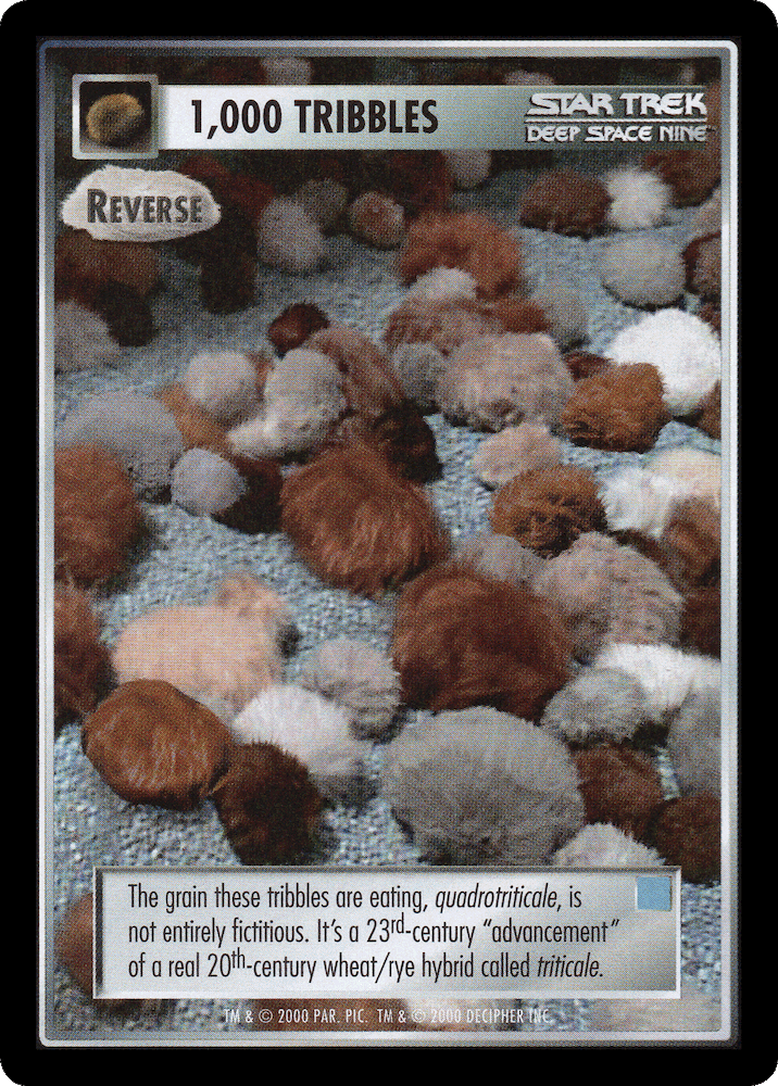 1,000 Tribbles - Reverse (Blue)